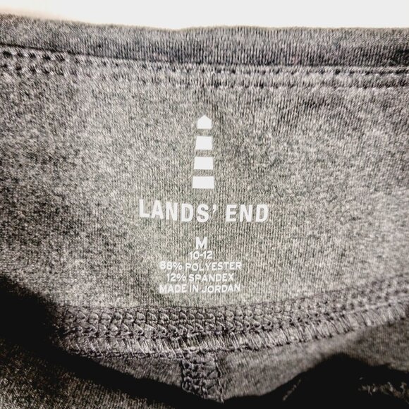 Lands End Athletic Pants, Gray, Size Medium (10 - 12), Sporty, Work Out, Walk - Picture 2 of 16